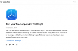 Mac版TestFlight发布 开发者可邀请用户测试Mac App